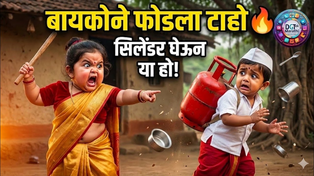 | बायकोने फोडला टाहो ⛽ सिलेंडर घेऊन या हो 🔥🔥🔥🔥🔥| फुल कौटुंबिक ड्रामा | @DGTekMarathi 