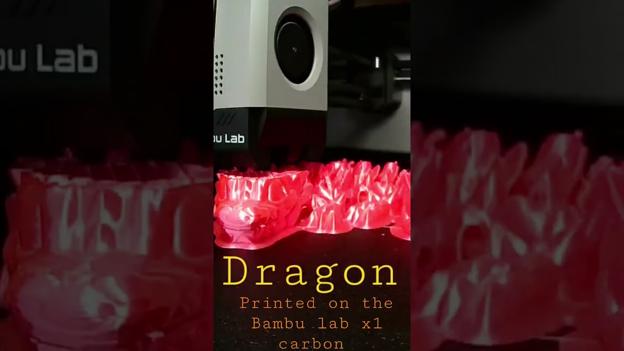 bambu lab x1 carbon, Cinderwing3d dragon by 3DPUK 