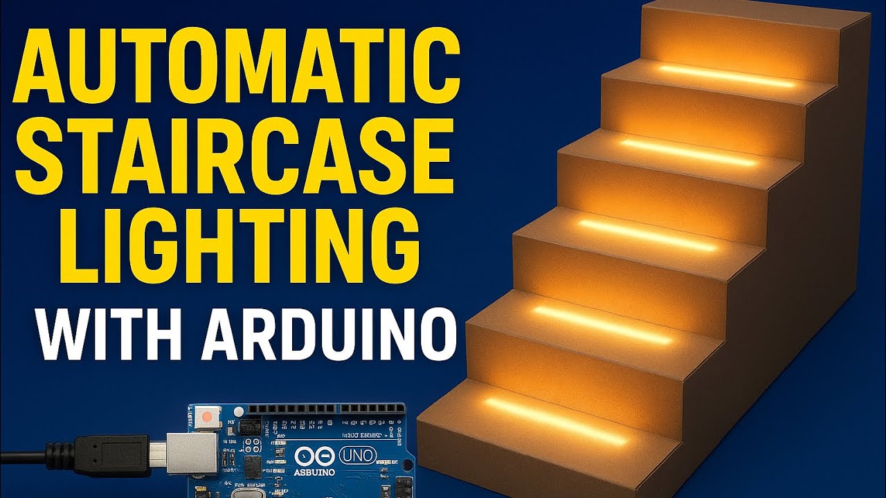 Automatic Staircase Lighting Using Arduino | Motion-Activated LED Stairs Project with IR Sensors