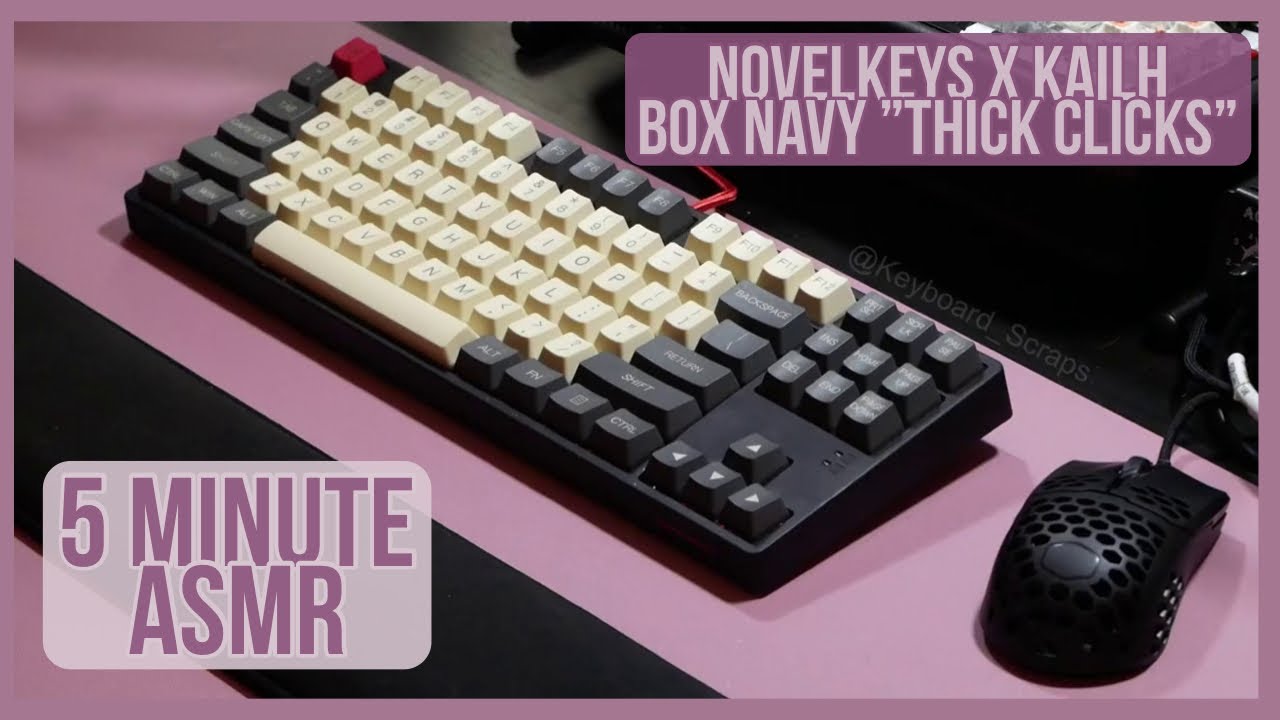 ASMR - Kailh BOX Navy - DM87 TKL - A Clicky Keyboard - 5 Minutes of Typing