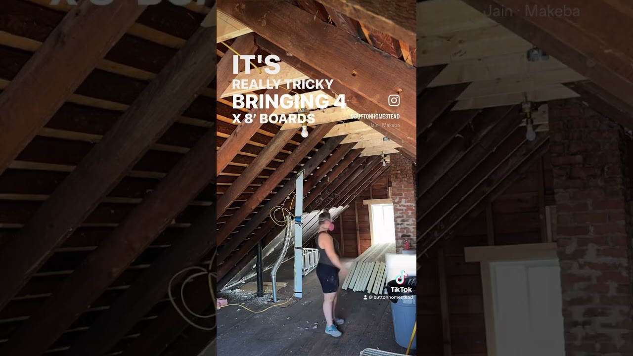 Day 12 of Insulating the Attic! #attic #renovation #diy #insulating #atticconversion
