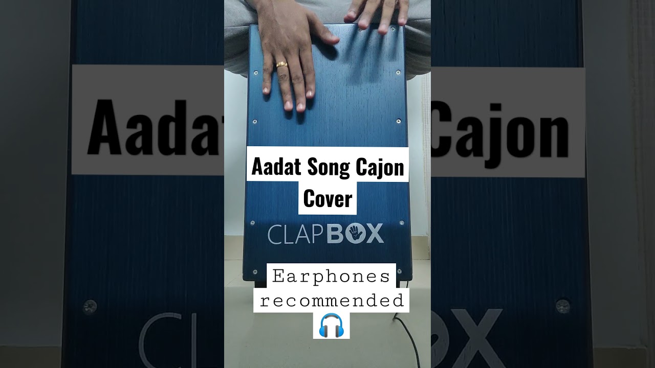 Aadat Song Cajon Cover #Shorts