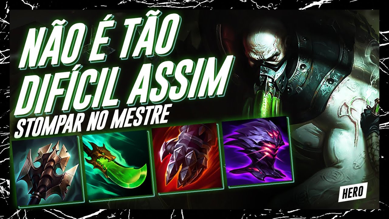 NÃO É TÃO DIFÍCIL ASSIM STOMPAR NO MESTRE | URGOT GAMEPLAY TRYHARD