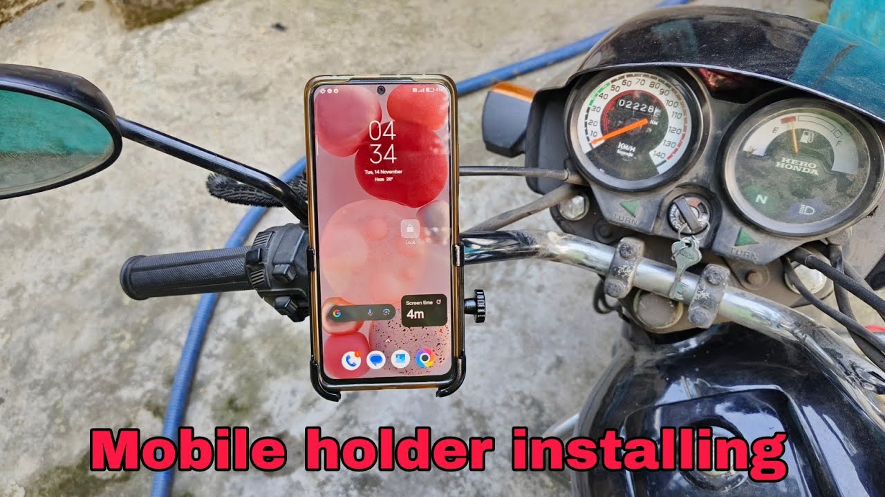 mobile holder for bike | mobile holder installing|Mobile holder for bike