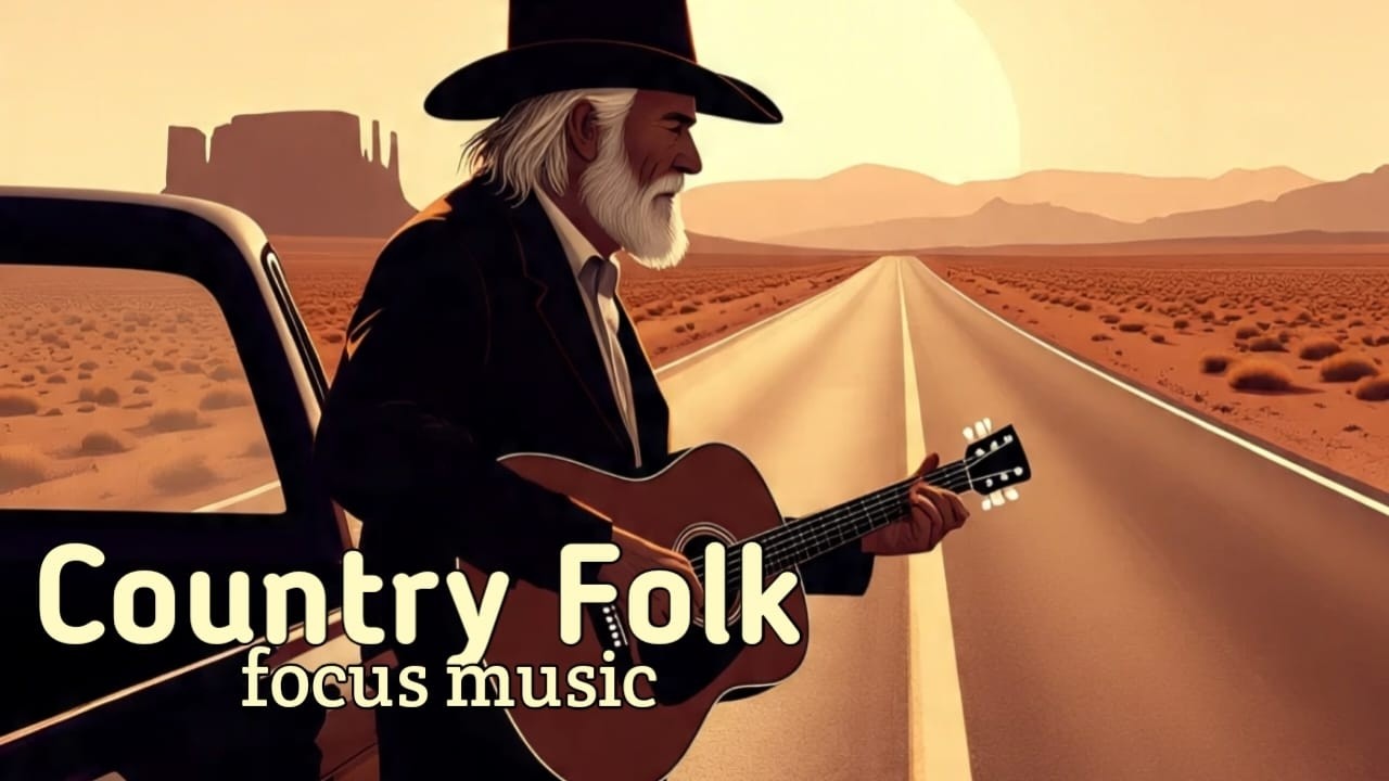 🔴 Live Soft Country Folk – Stress Relief & Focus Music