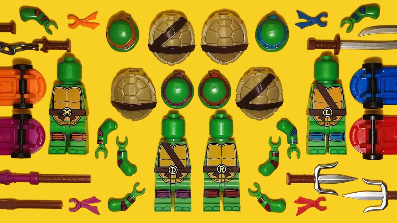 LEGO Teenage Mutant Ninja Turtles | TMNT (1987) | Unofficial Minifigure | Movies