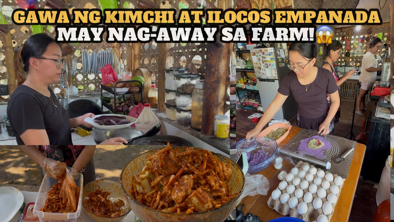 GAWA NG KIMCHI AT ILOCOS EMPANADA | MAY NAG-AAWAY SA FARM @SimplyAmory 