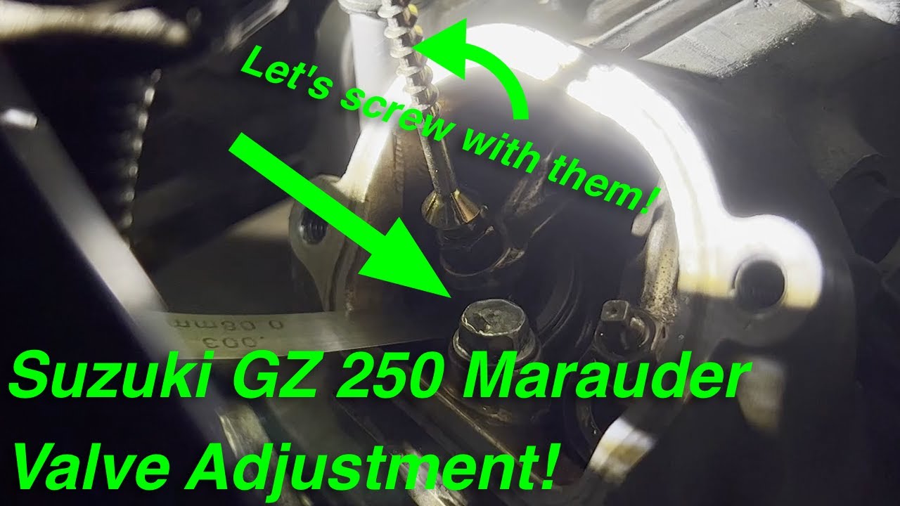 Suzuki GZ 250 Valve Adjustment