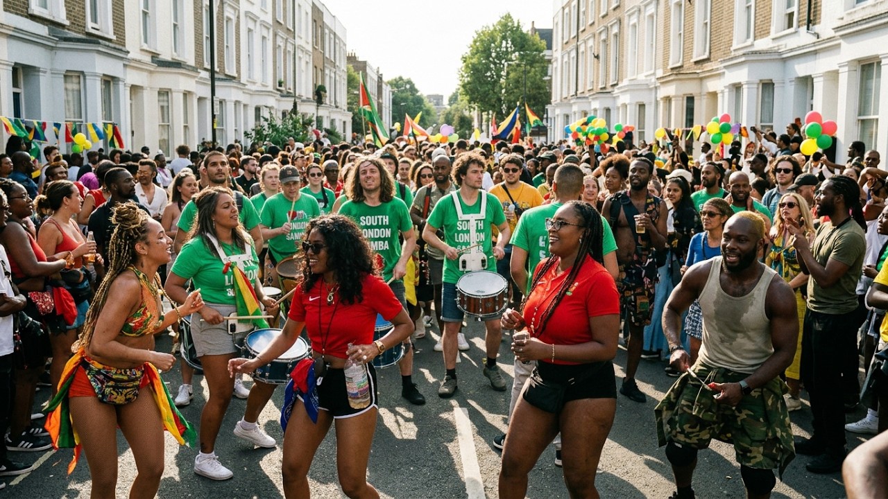 🥁 London Samba’s Carnival 🎊 NOTTING HILL CARNIVAL Walking Tour (4K)