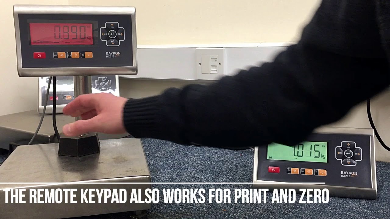 Remote Weight Display with Remote Keypad Functionality