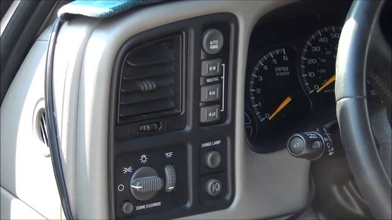 2000 Chevy Silverado 4WD transfer case switch repair