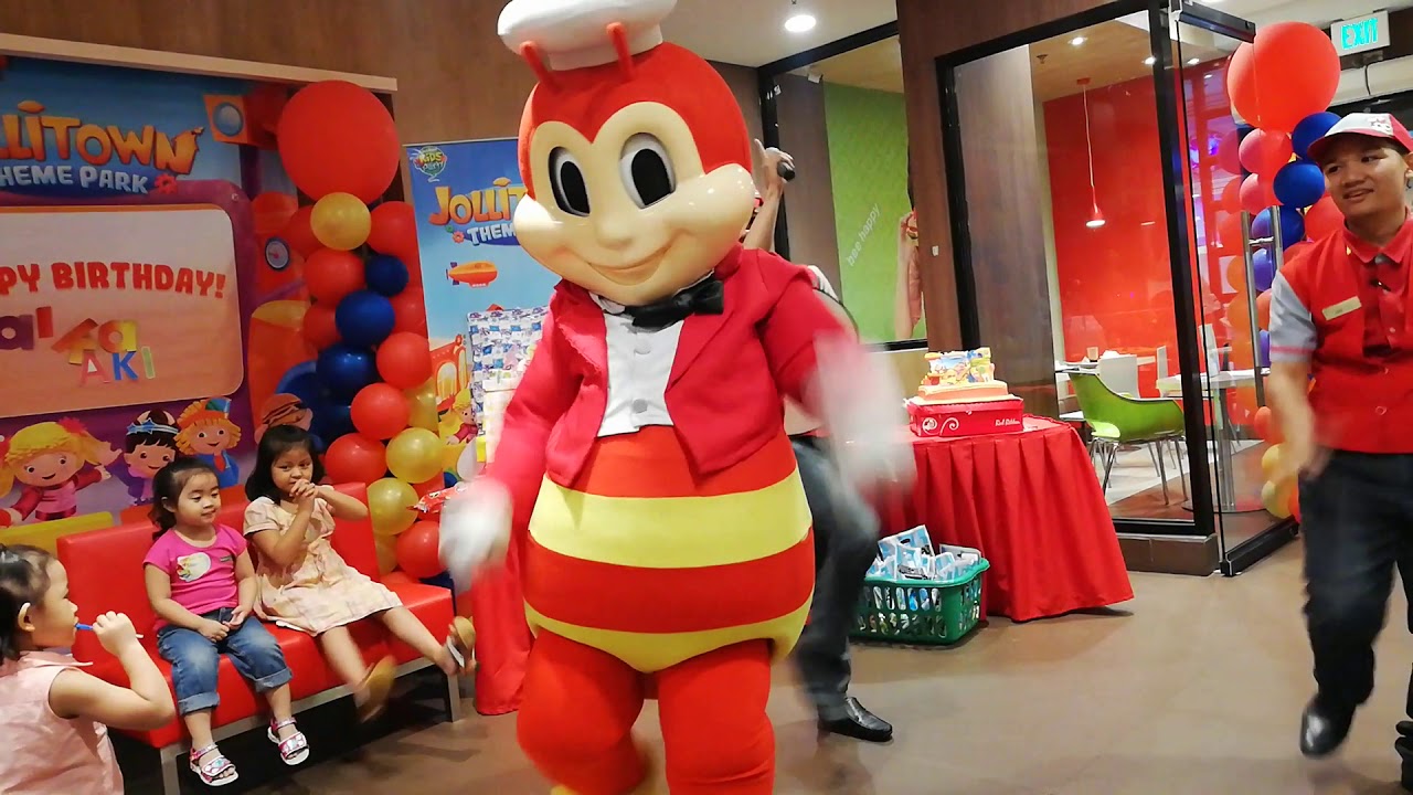 Jollibee went to birthday party