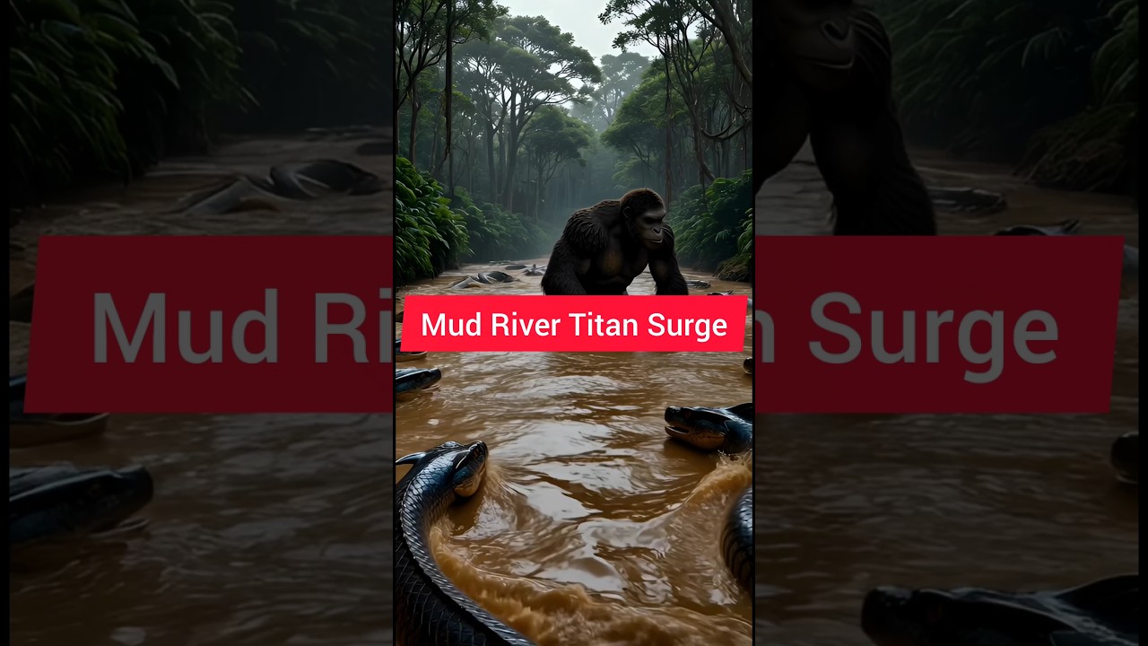 Mud River Titans vs Kong Titan Coils Trap Kong #shortvideo #kongfight
