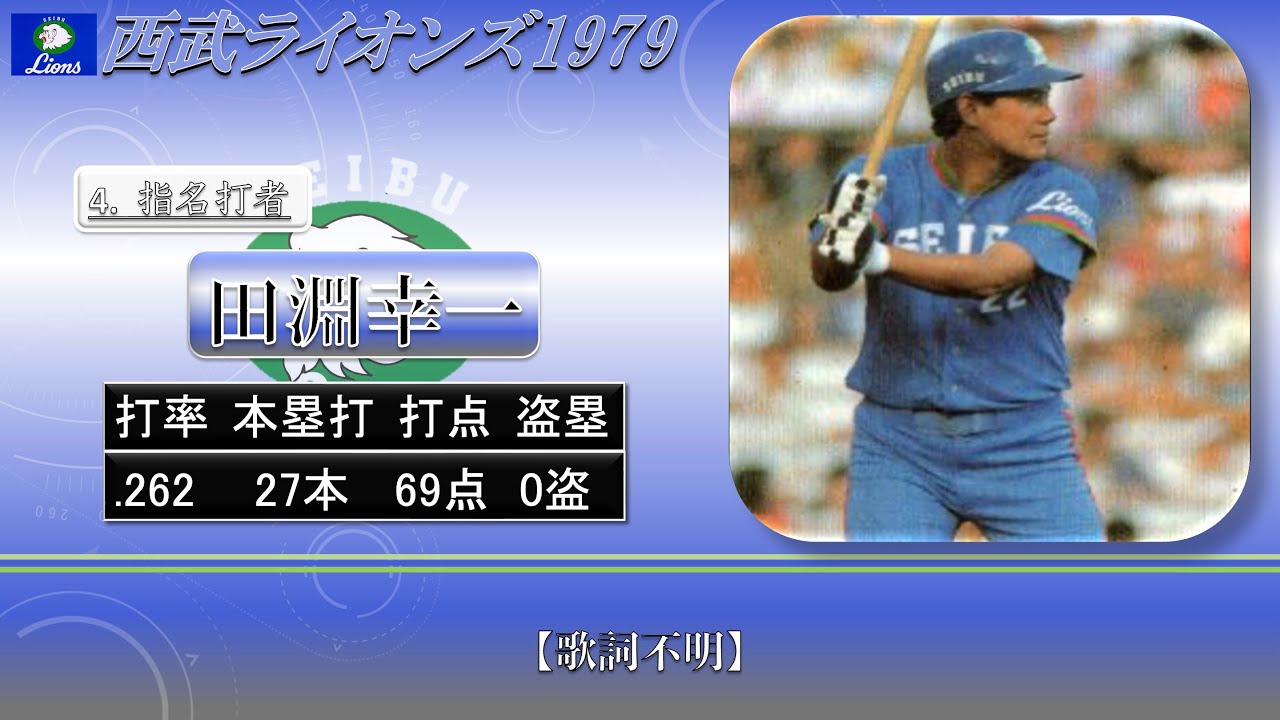 【過去行きました】1979年西武ライオンズ1-9（西武ライオンズ初年度）
