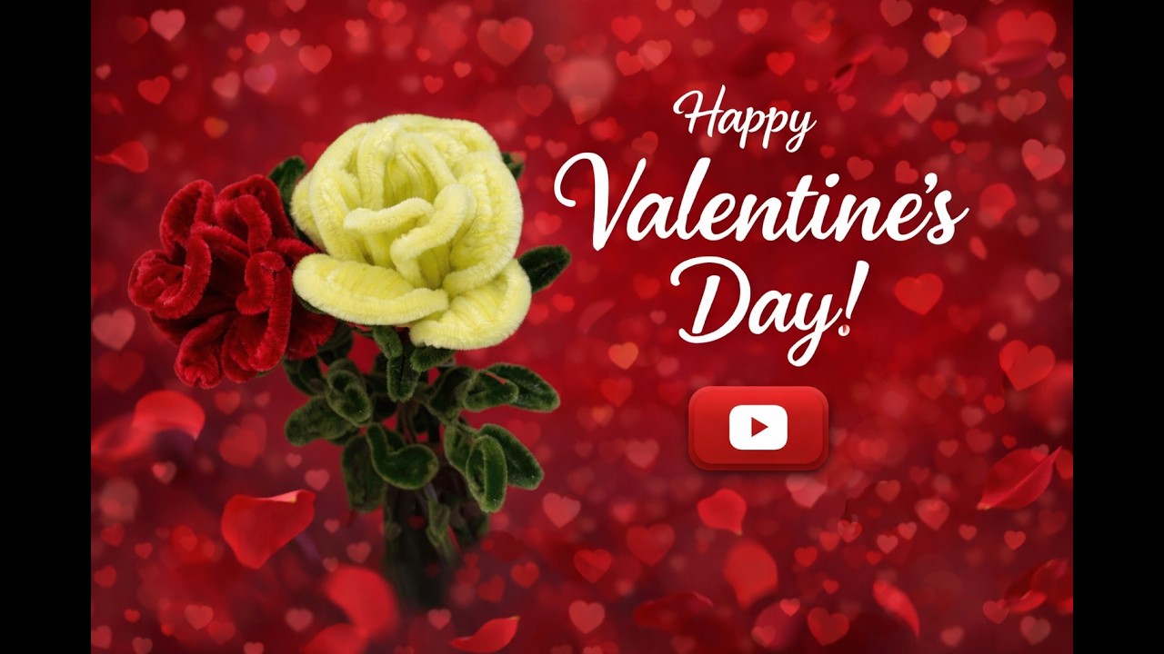 🌹 Şönil Telden Gül Yapımı | Kolay ve Şık El Yapımı Çiçek 🌹