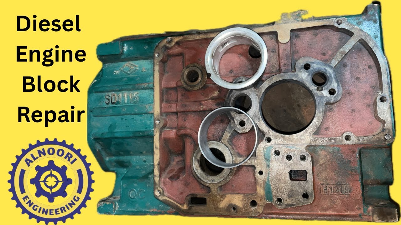 How to repair diesel engine block