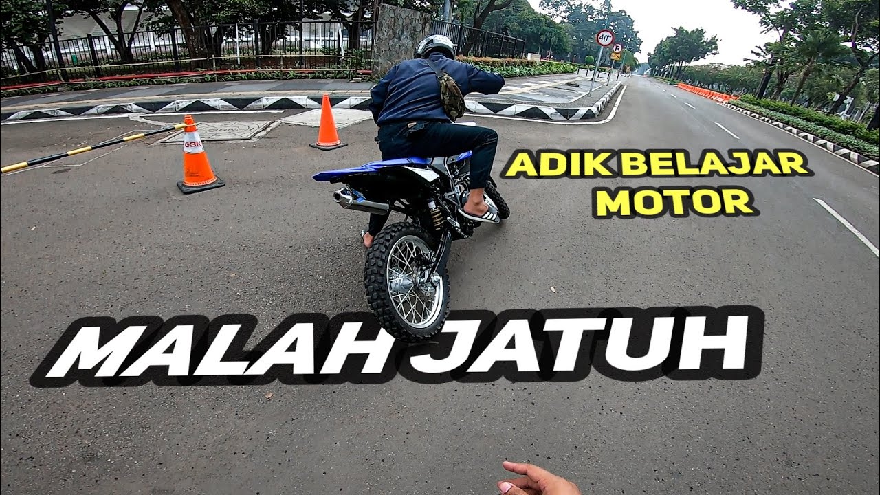 NGAJARIN ADIK NAIK MOTOR KOPLING PAKAI YAMAHA WR155R. (BIKIN EMOSI)