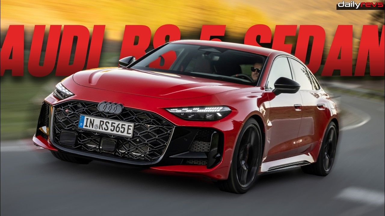 2027 Audi RS 5 Sedan B10 | Progressive Red | Exhaust Sound 🔥
