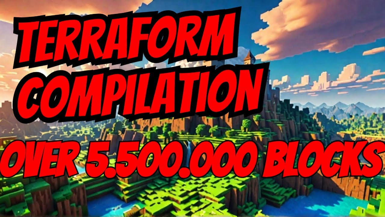 Terraform Timelapse Compilation #20 (Over 5.500.000 Blocks) / #minecraft