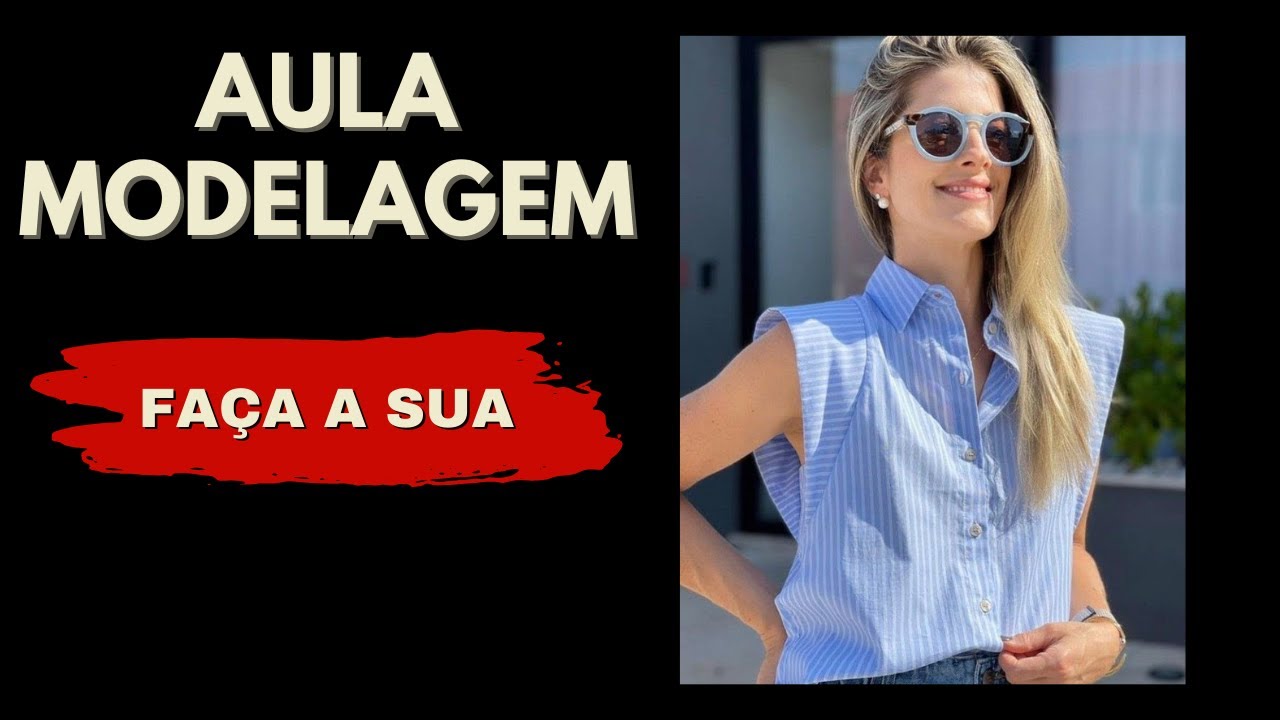 Aula de Modelagem Blusa Recorte Ombros | Dayse Costa