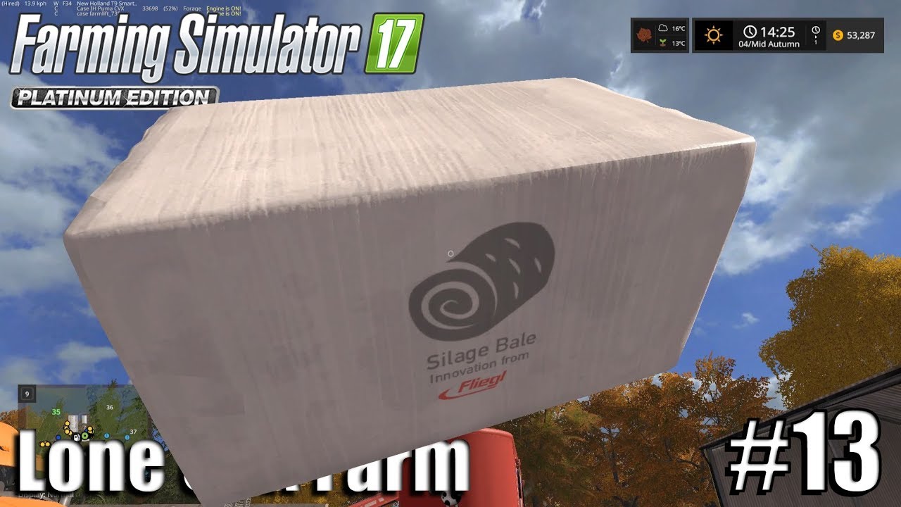 THE LAST SILAGE BALE| Lone Oak Farm | Timelapse #13 | Farming Simulator 17