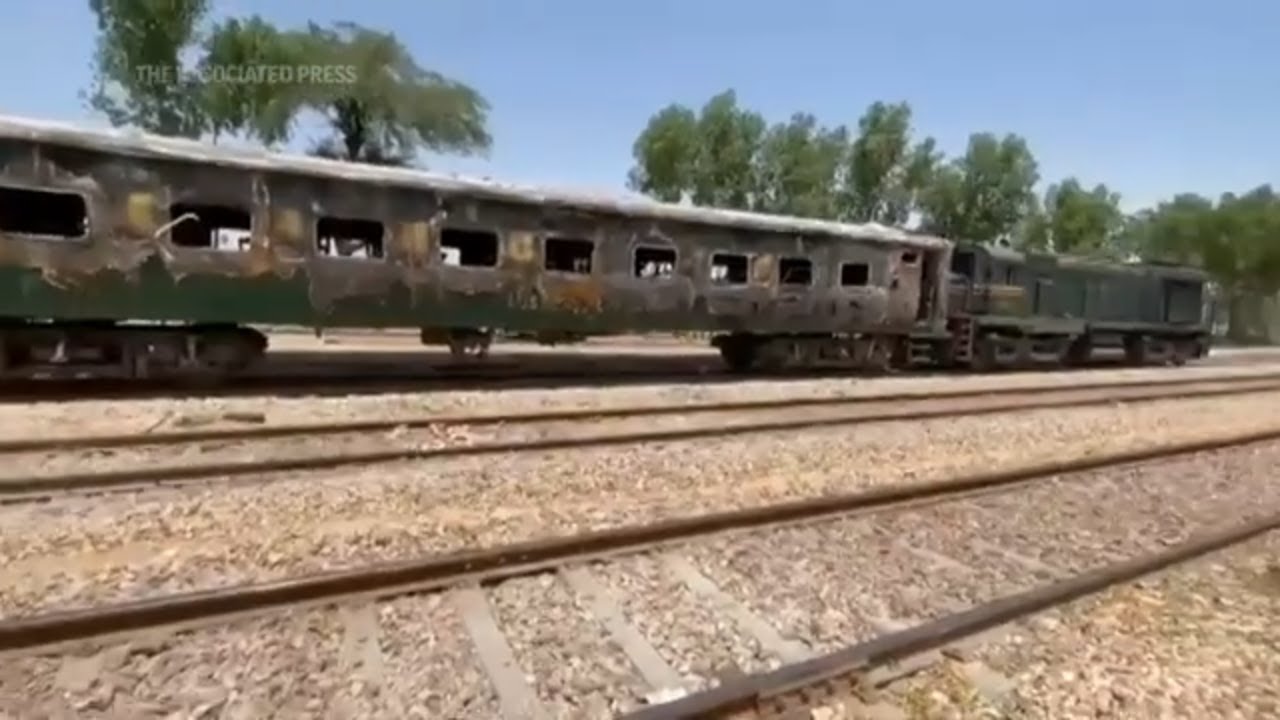 Train fire kills several in southern Pakistan