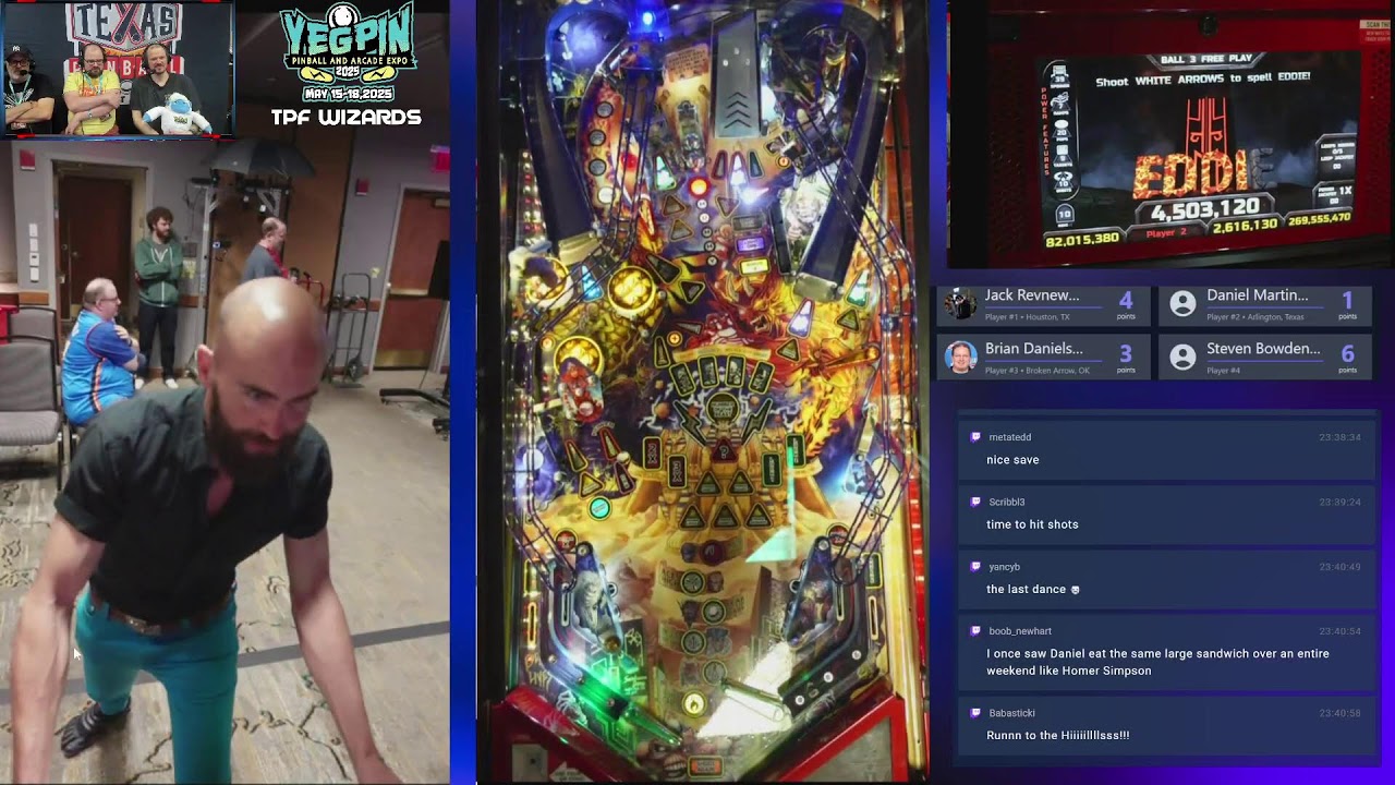 Wormhole Pinball Presents - LIVE at Texas Pinball Festival - Rounds 1 and 2 of the Wizards Finals
