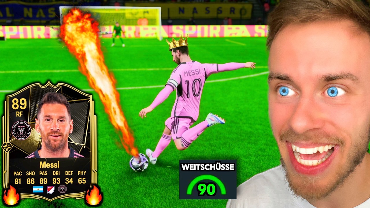 89er Lionel Messi - aber WEITSCHÜSSE bestimmen sein Team! 🚀🎯