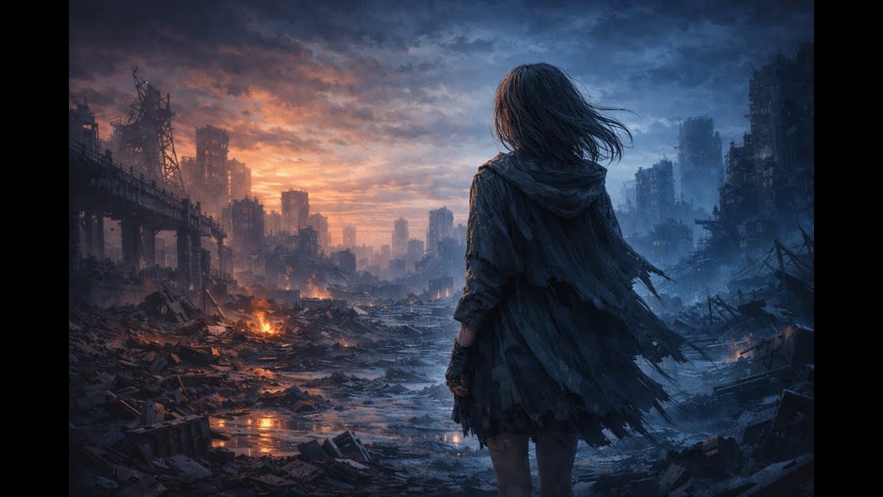 【作業用BGM】終末の廃墟で独り佇む少女｜ポストアポカリプス・アンビエントアルバムPost-Apocalyptic Ambient Album – A Lone Girl in the Ruins