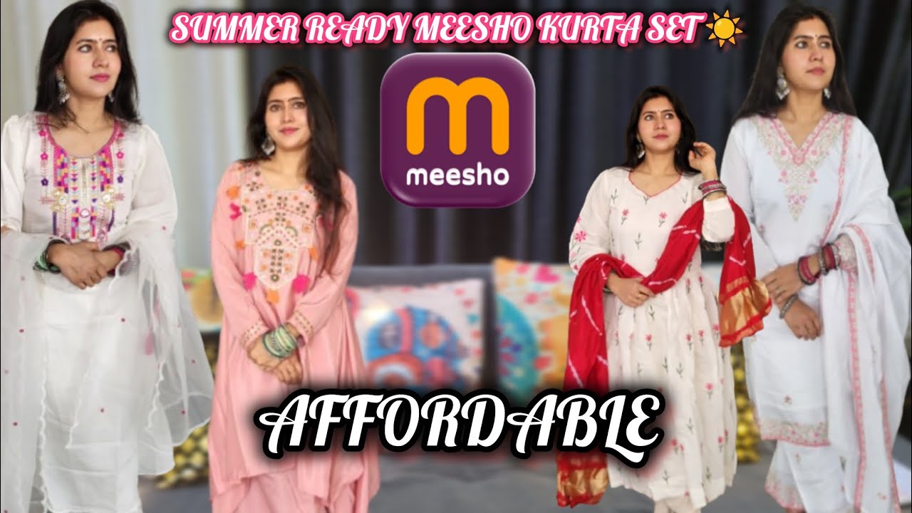 Meesho Summer Kurta Set Haul 🌸✨ Affordable & Summer Ready ☀️👗
