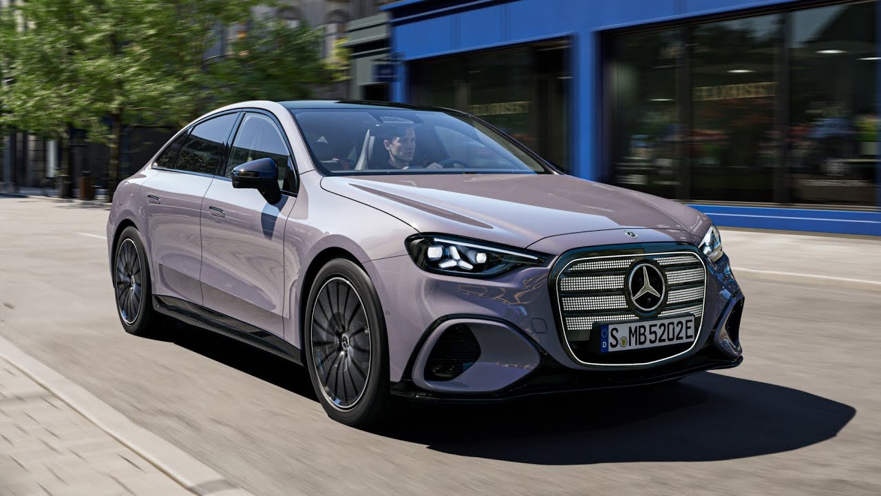 All New Mercedes C Class Electric 2027 Lavender Silver - Test Driving