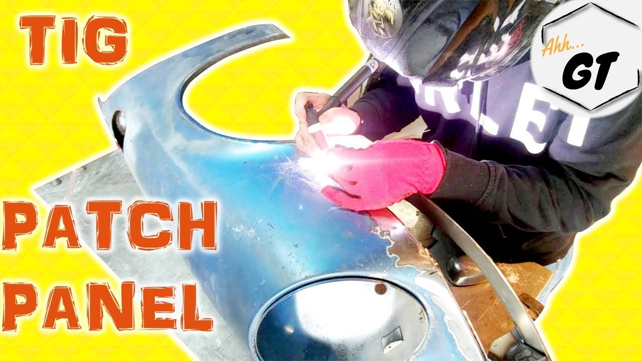 TIG Welding Sheetmetal Patch Panel for Backdate Fender (Porsche 911)