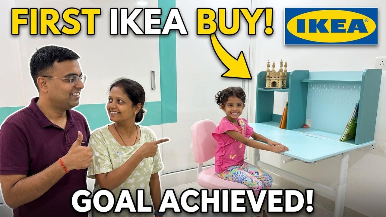 First BUY from IKEA Hyderabad! Urban Company Setting Up Aaru’s Study Table + Chair for a Fresh Start