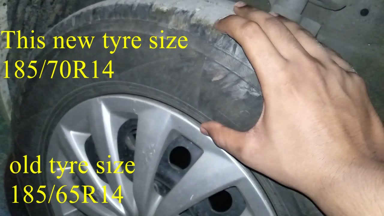 Swift Dzire upgraded to 185/65R14 to 185/70R14