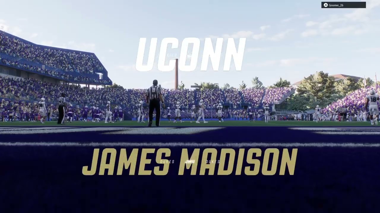 Underdawg 26 Dynasty: Year 6 Week 4: UConn @ James Madison