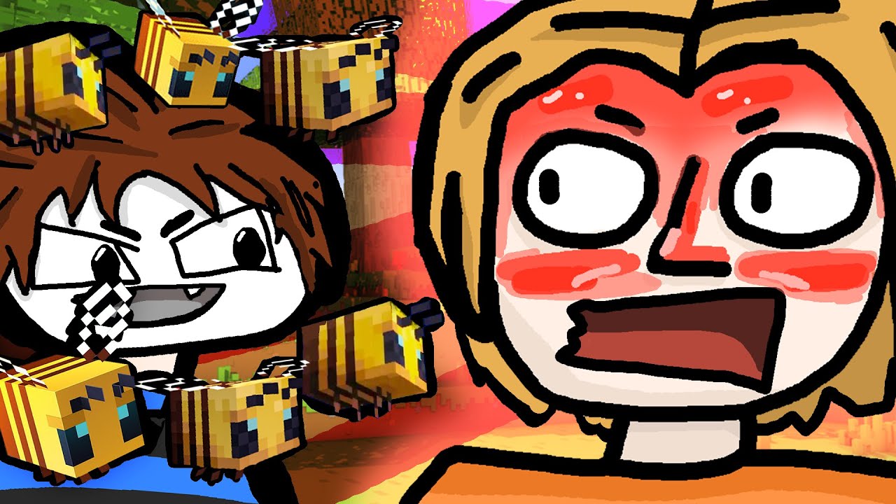 Bei mir leben Wespen und mein verbranntes Gesicht 「Minecraft: Master Builders」
