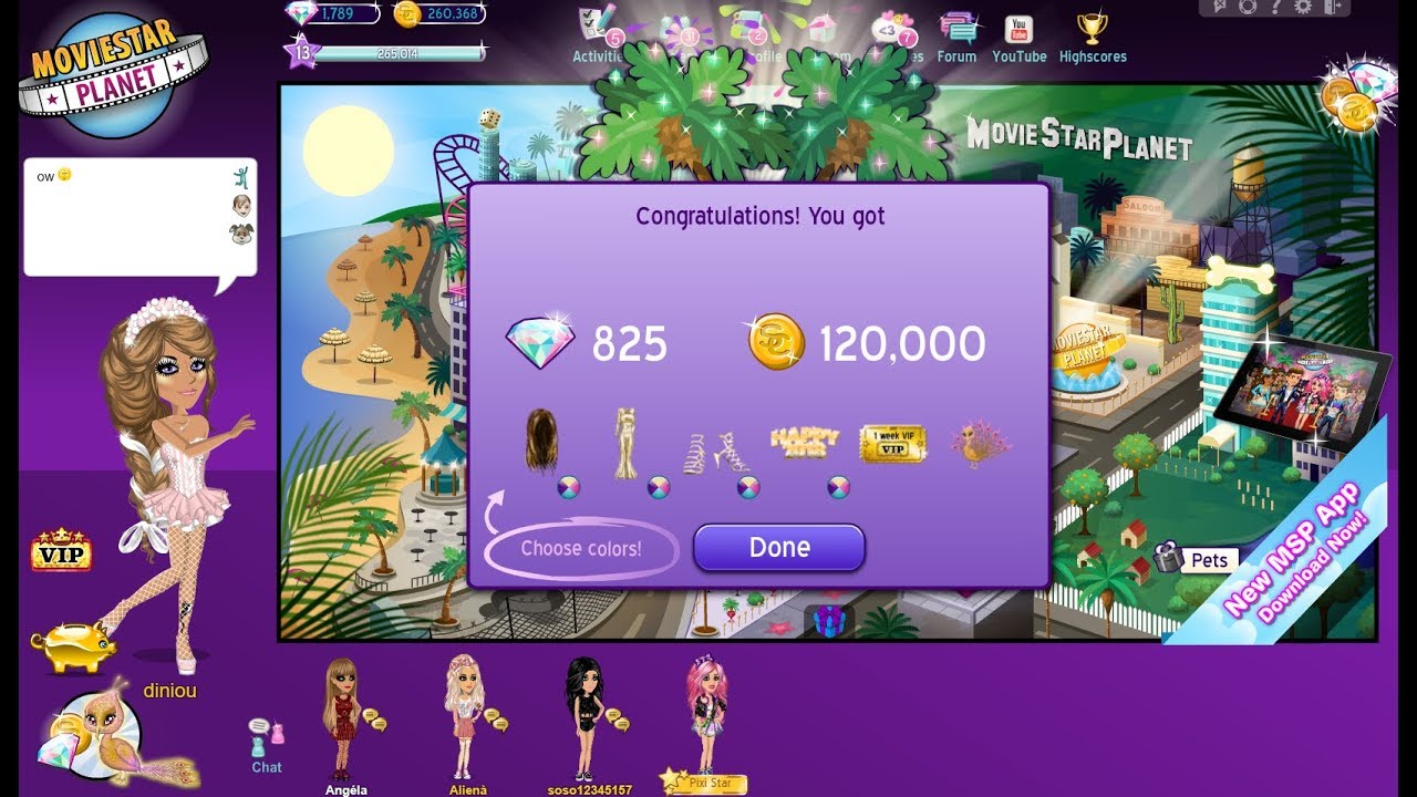 3 DIAMOND PACKS ! + FAME BOOSTER  [MSP IE]