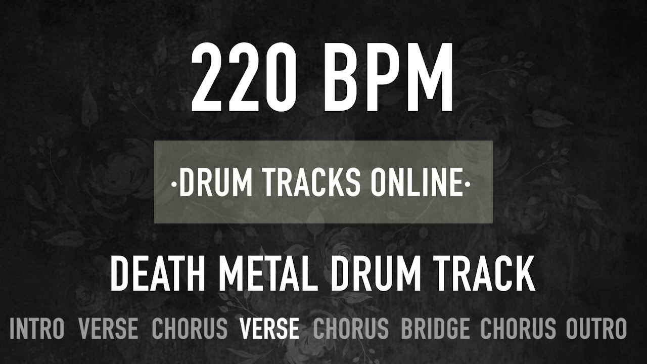 220 BPM DEATH METAL DRUM TRACK (HQ)