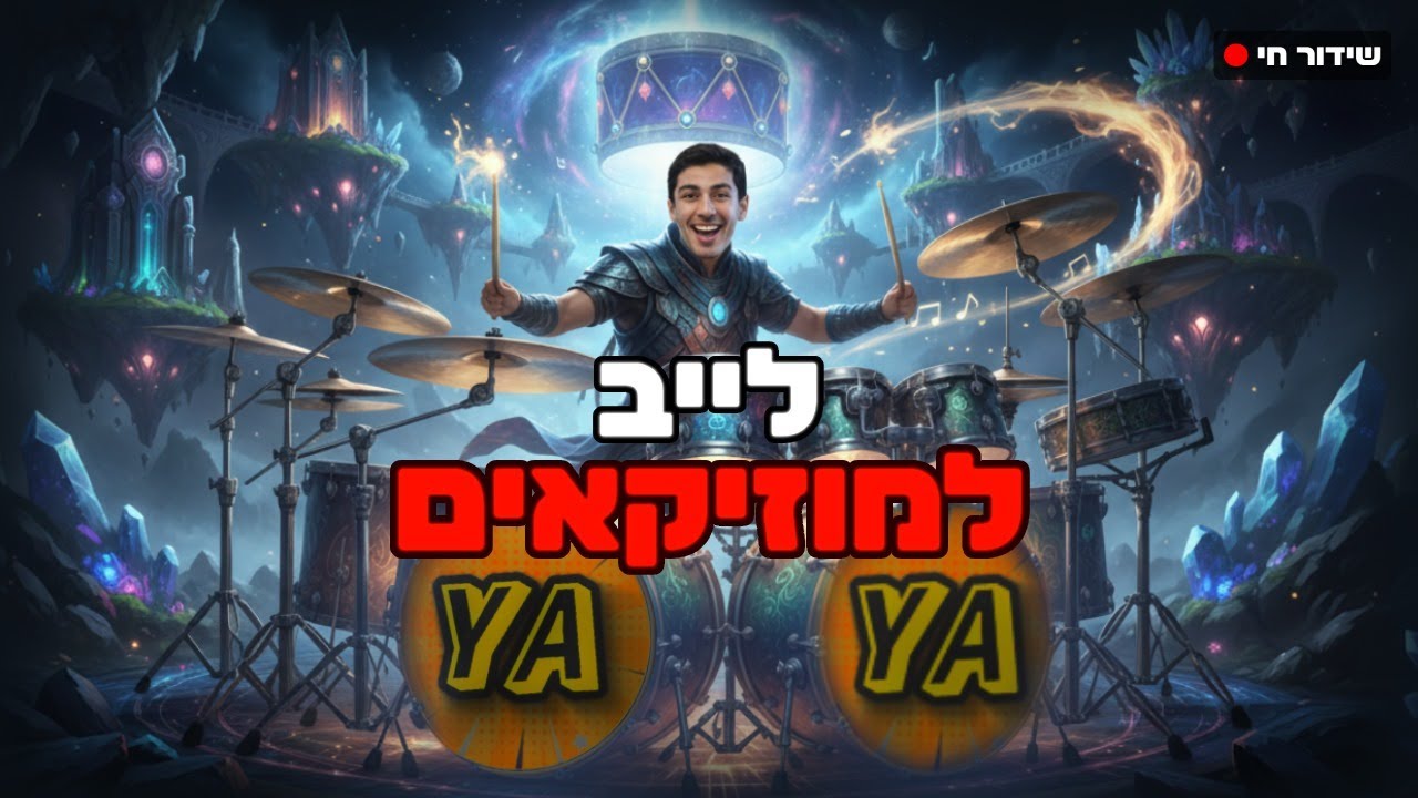 לייב למוזיקאים! (מארח את התוף המוביל!)