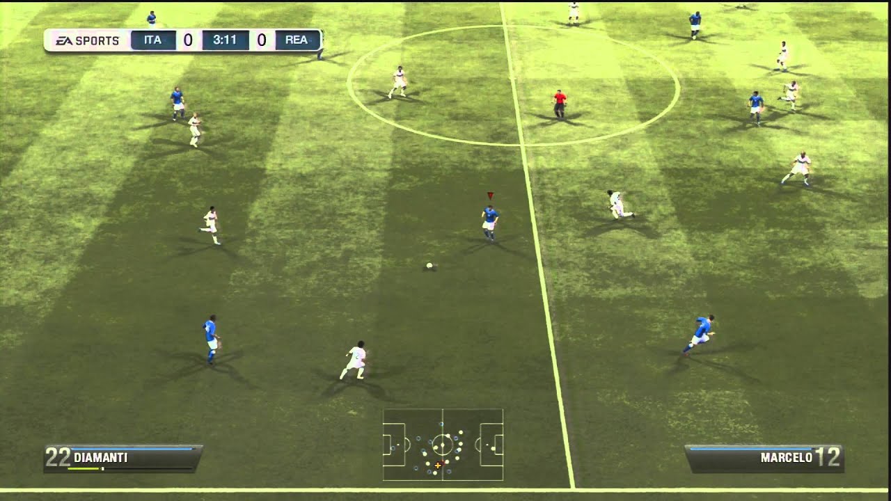 FIFA 13 Tutorial: Building attacks/Short passing 1