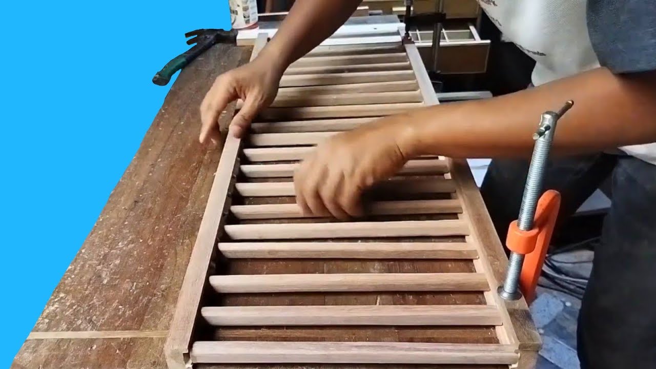 IDE KREATIF!! MEMBUAT RAK PIRING KEREN DARI KAYU RENG