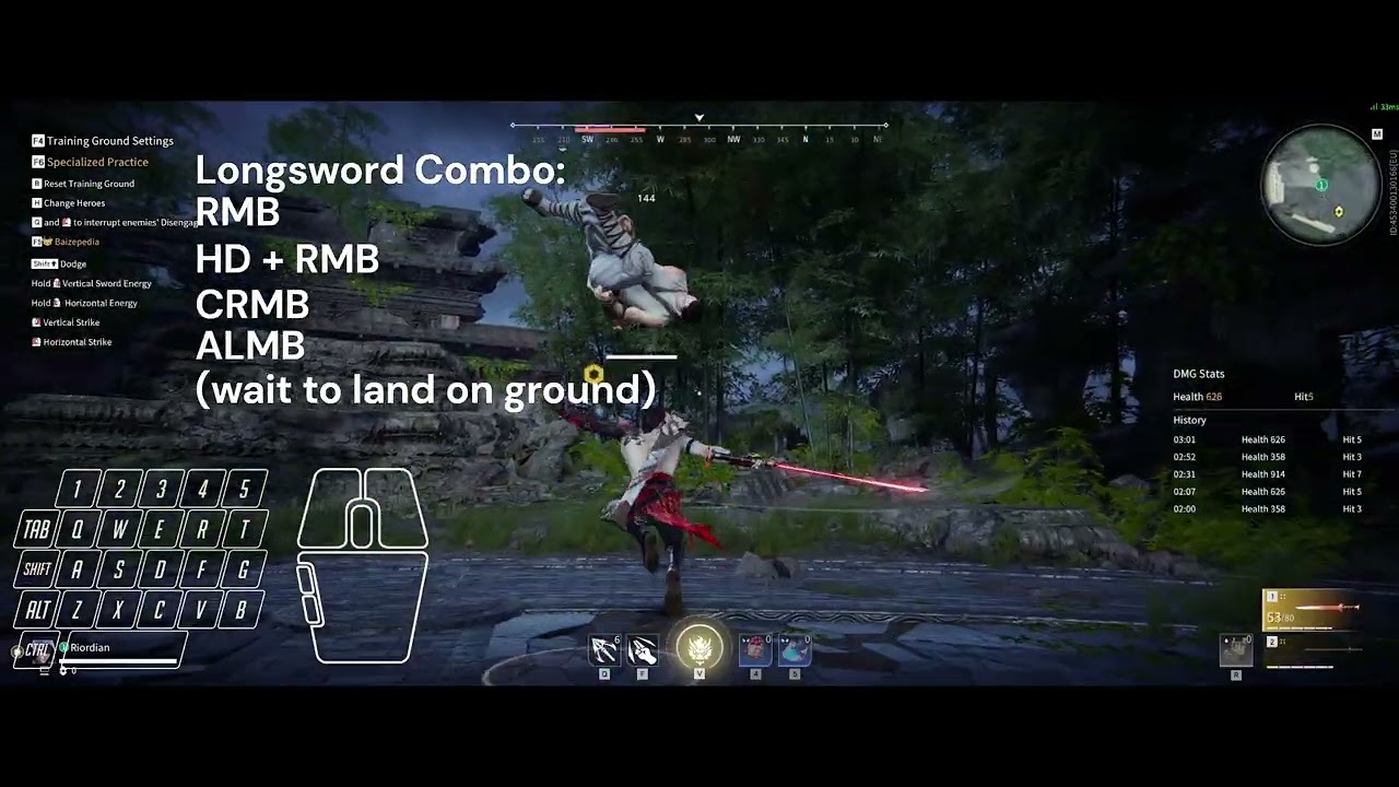 NARAKA: BLADEPOINT -  basic weapon combo guide for all weapons