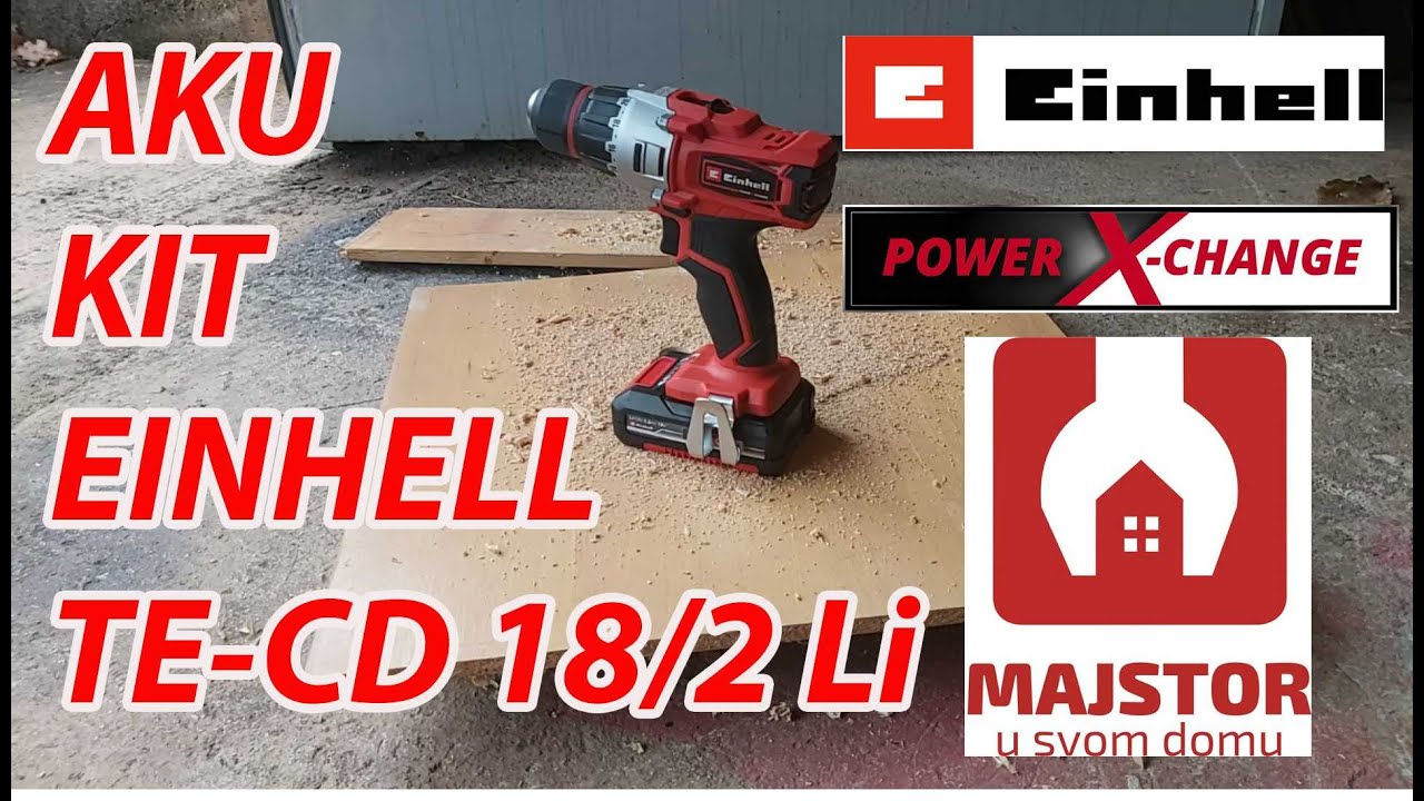 Einhell TE-CD 18/2 Li Kit Aku bušilica/odvijač  recenzija