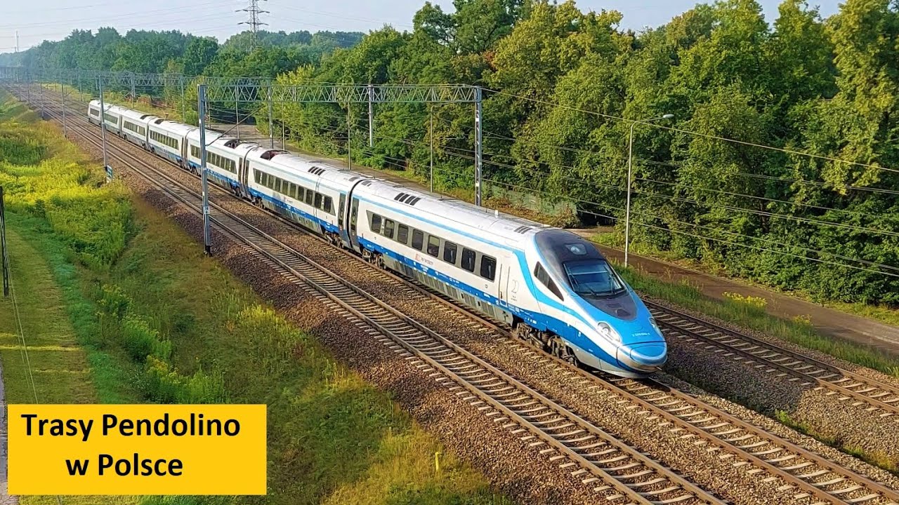 10 Tras pociągów Pendolino w Polsce 2025/2026