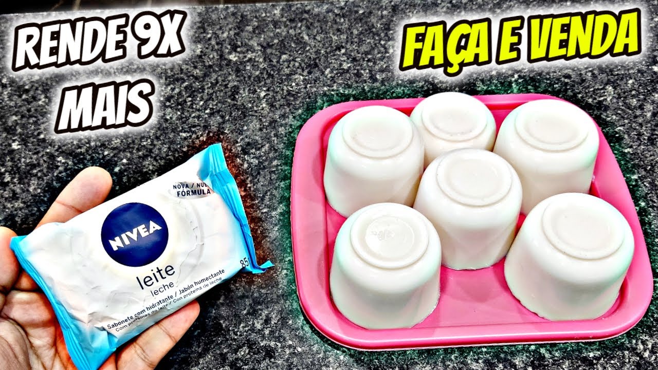 COMO FAZER MULTIPLICAÇÃO DE SABONETE NIVEA IGUAL DO MERCADO SUPER PERFUMADO COM 2 FAZ 9 UNIDADES