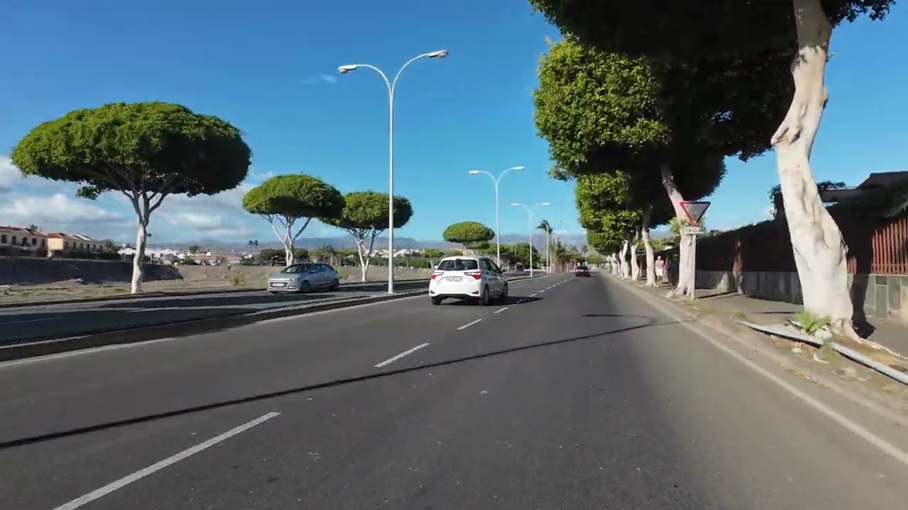 Realit&auml;t, von A  Hotel Villa del Conde... nach B Golfplatz Maspalomas