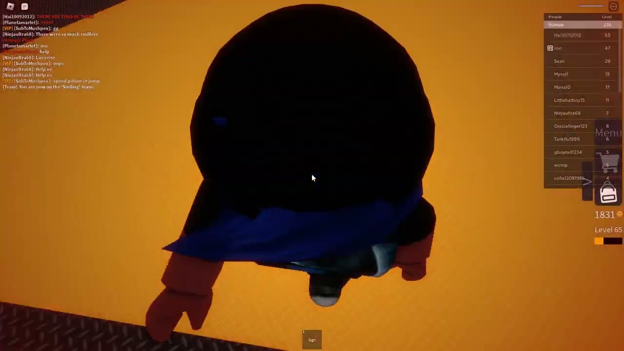 Roblox infectious smile part 17 *i   i miss spell in game.