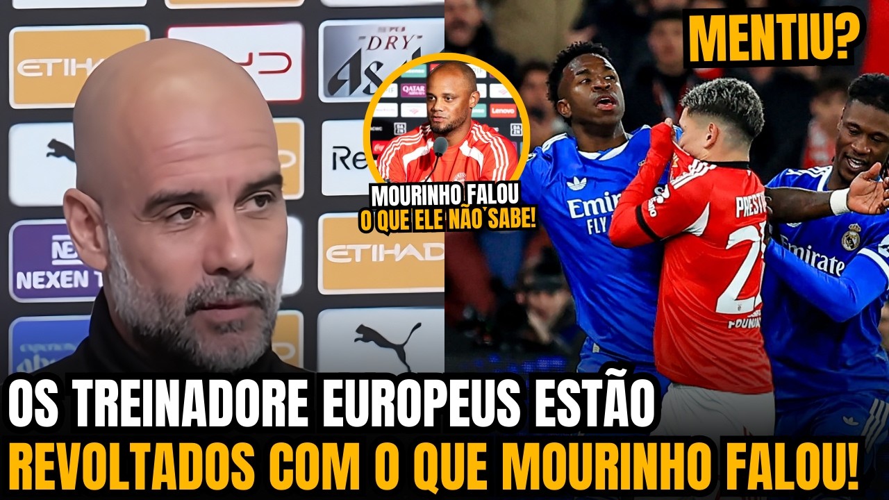 🚨NOSSA!! OLHA A FORTE DECLARAÇÃO DE GUARDIOLA E DE TREINADORES EUROPEUS SOBRE O CASO DO VINICIUS JR!
