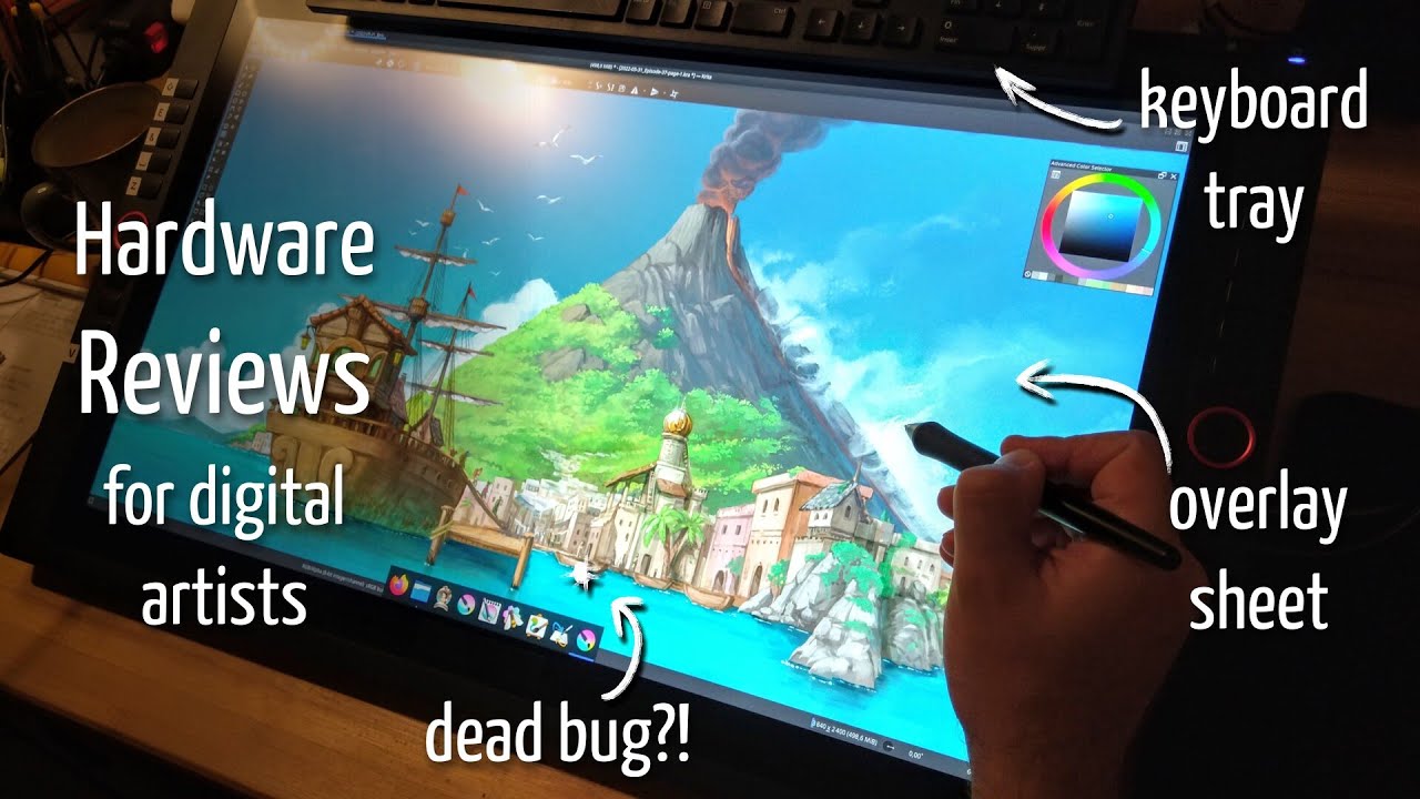 Various hardware reviews: Photodon overlays, Cintweak keyboard trays, real bugs, and Intuos Pro.