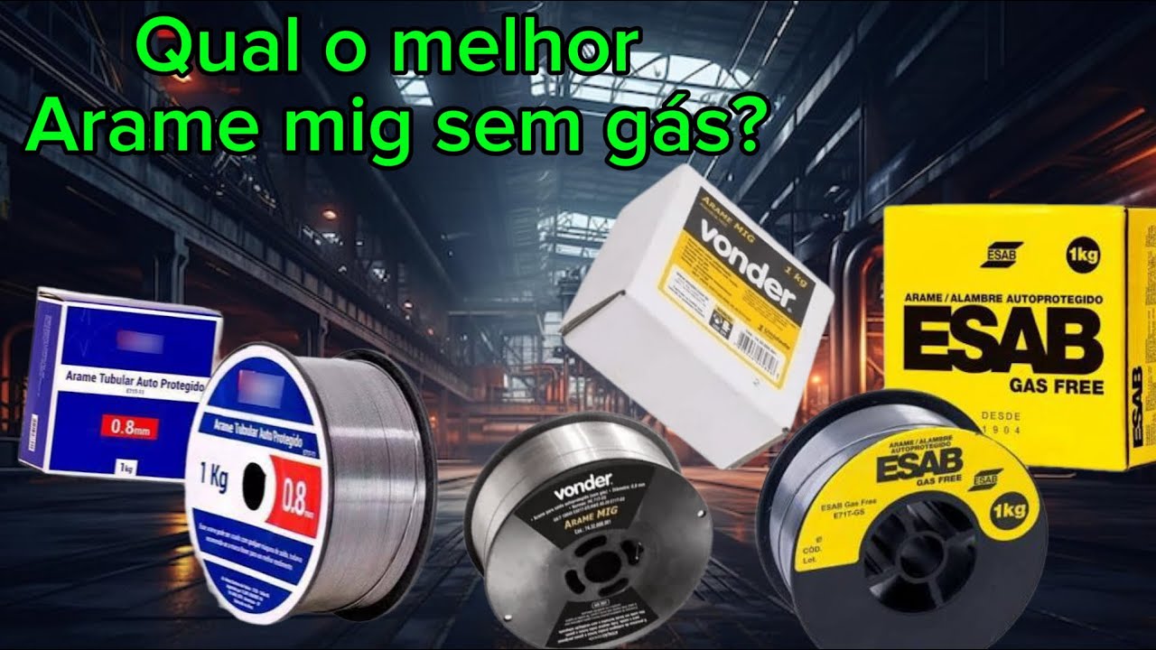 Mig sem gás. Testando qual arame é melhor 
